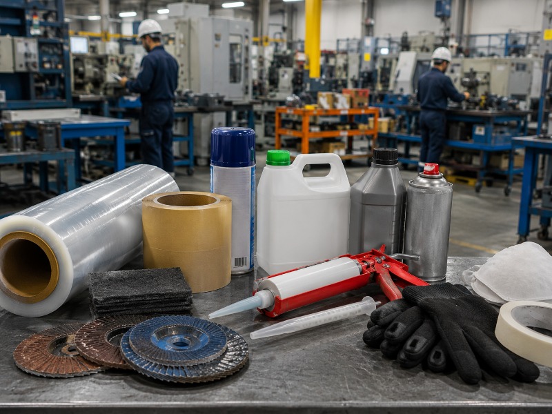 Consumibles industriales en planta